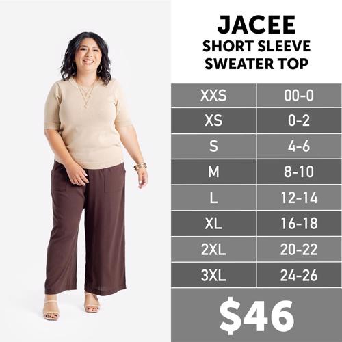 Jacee Size Chart